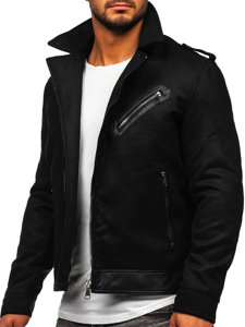 Чорна чоловіча демісезонна куртка 79M15501