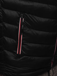 Чорна чоловіча зимова спортивна куртка Bolf SM71