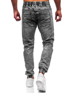 Чорні джинси джоггери чоловічі Bolf TF052