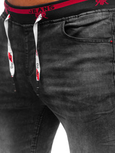 Чорні джинсові джоггери чоловічі Bolf R61074S0