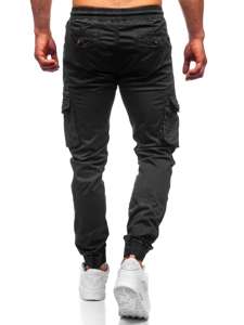 Чорні штани джоггери карго чоловічі Bolf CT6702S0